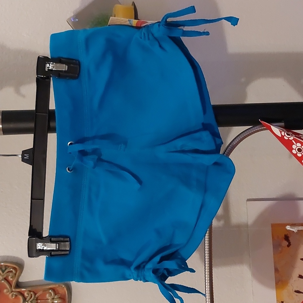 Teal small shorts with side ties
